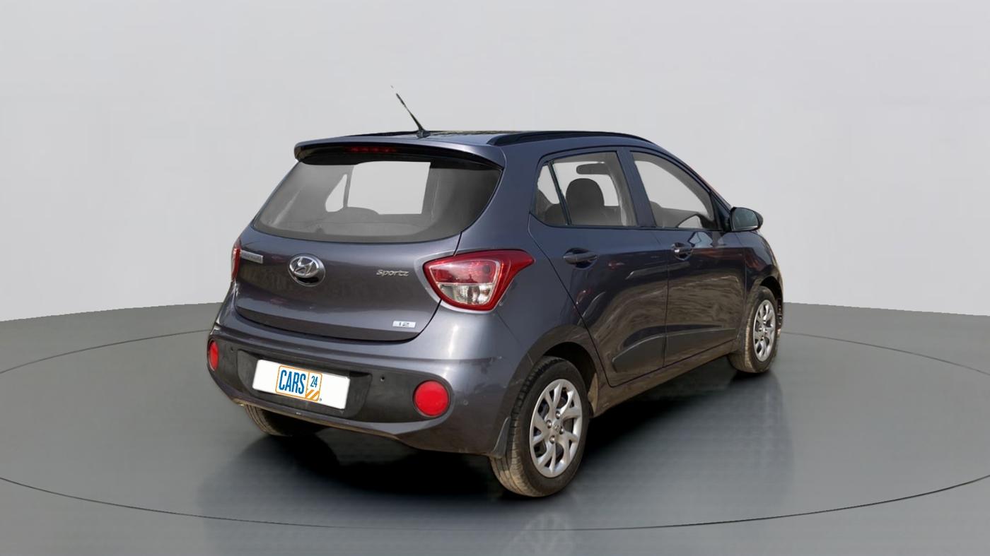 2019 Hyundai Grand i10 SPORTZ 1.2 KAPPA VTVT, Petrol, Manual, 10,392 km, Right Back Diagonal