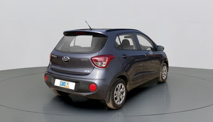 2019 Hyundai Grand i10 SPORTZ 1.2 KAPPA VTVT, Petrol, Manual, 10,392 km, Right Back Diagonal