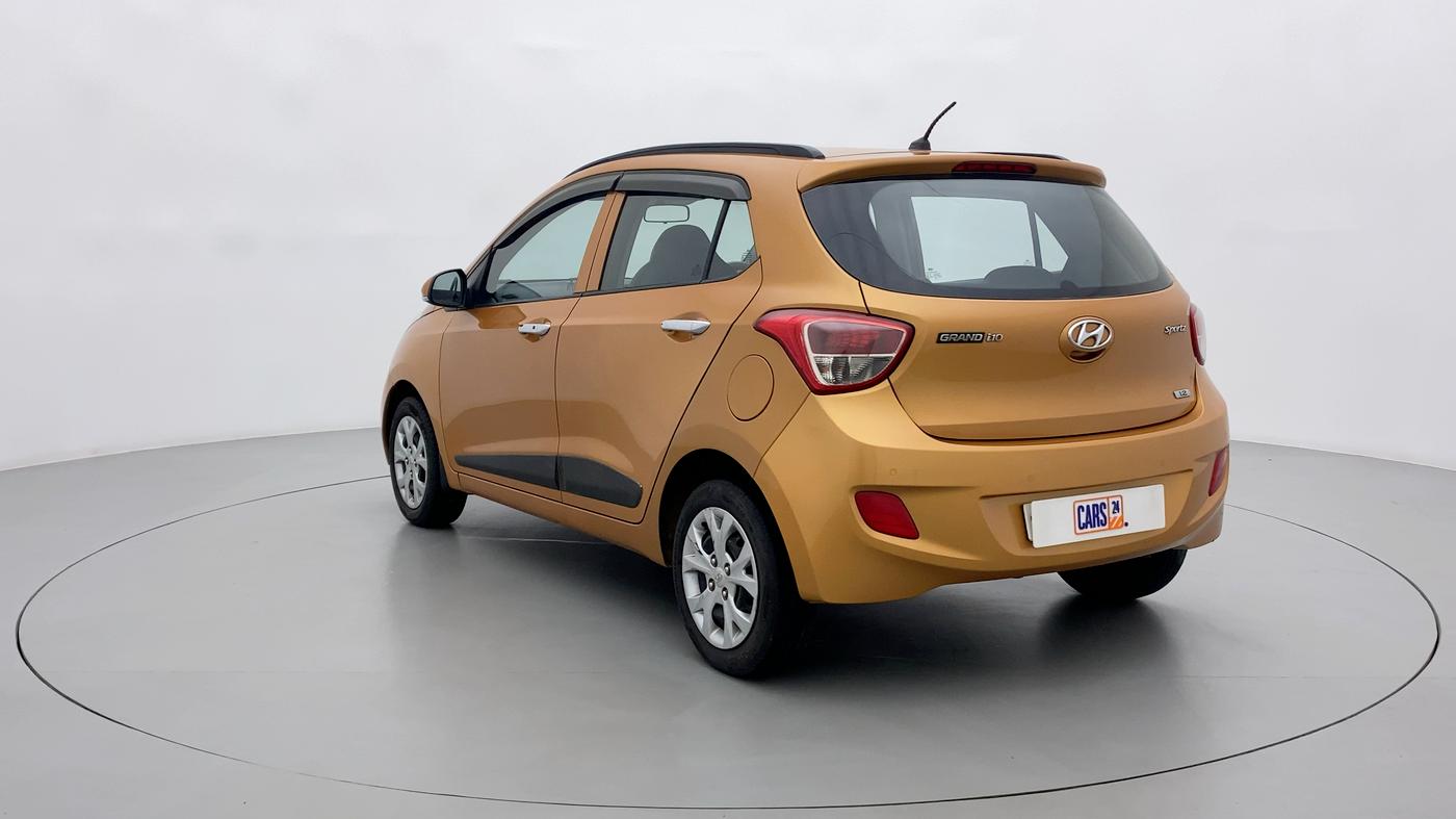 2013 Hyundai Grand i10 SPORTZ 1.2 KAPPA VTVT, Petrol, Manual, 76,761 km, Left Back Diagonal