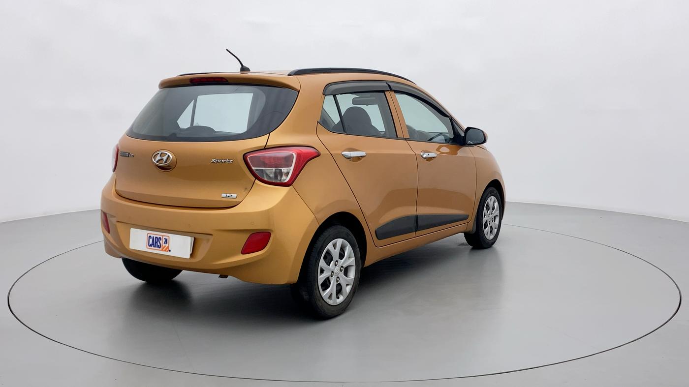 2013 Hyundai Grand i10 SPORTZ 1.2 KAPPA VTVT, Petrol, Manual, 76,761 km, Right Back Diagonal