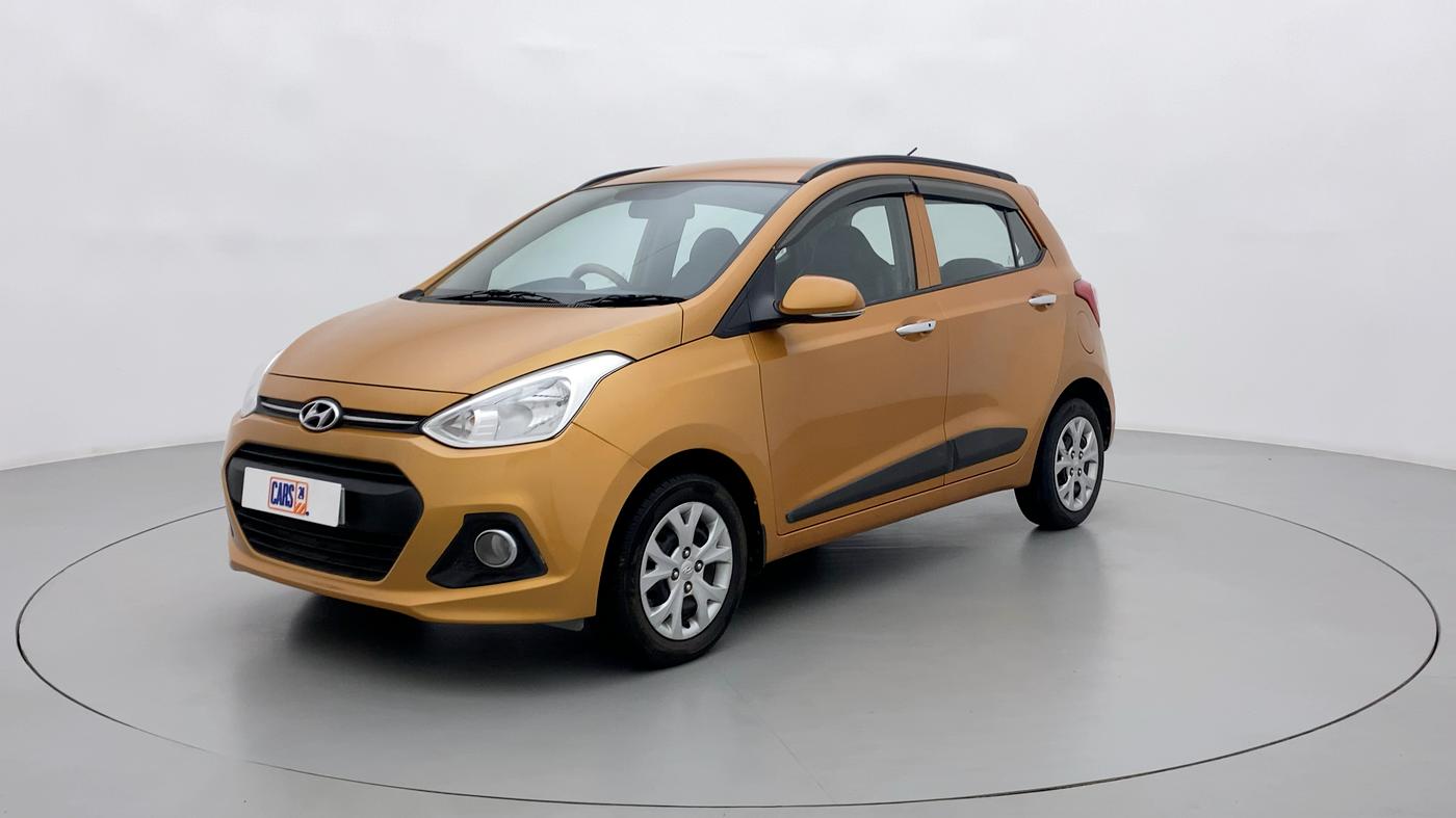 2013 Hyundai Grand i10 SPORTZ 1.2 KAPPA VTVT, Petrol, Manual, 76,761 km, Left Front Diagonal