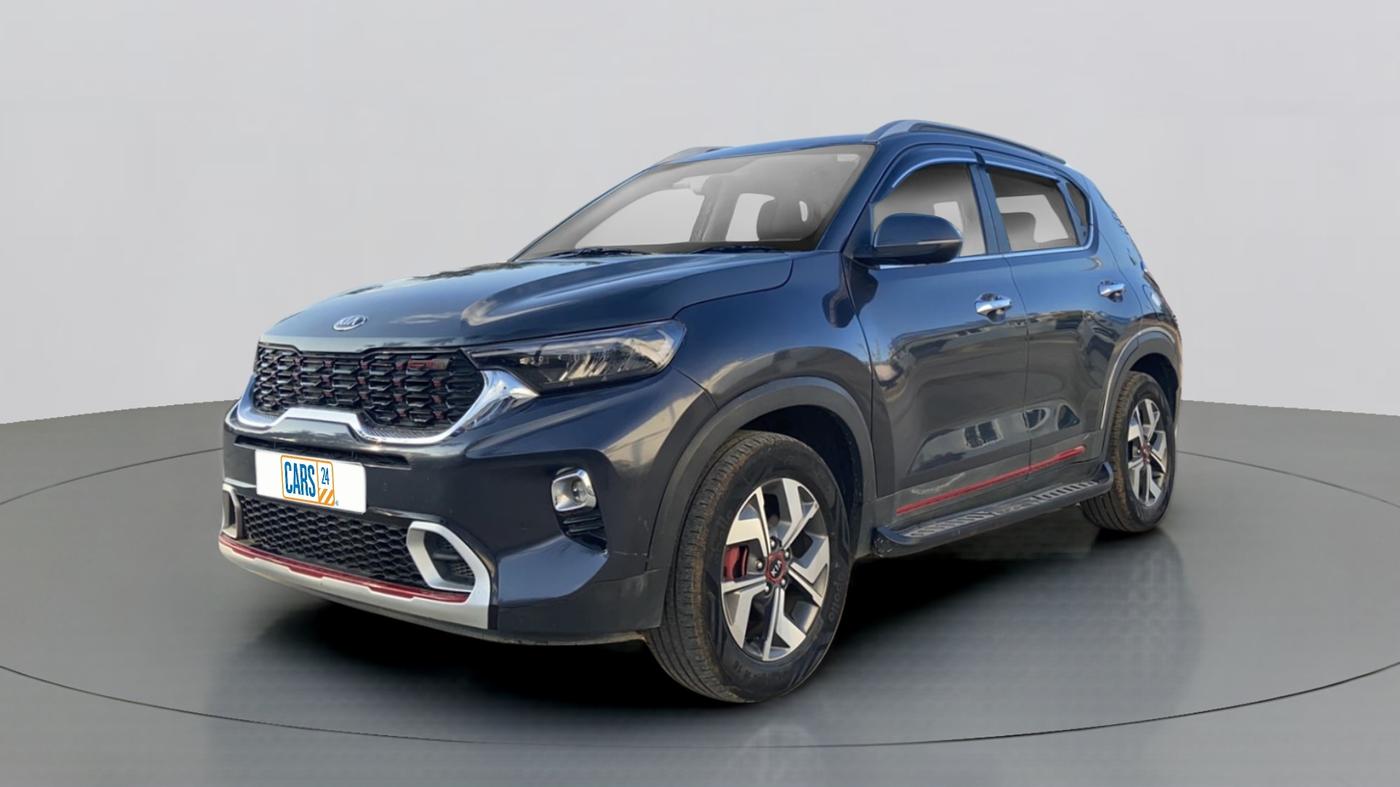 2020 KIA SONET GTX + 1.0 IMT, Petrol, Manual, 19,359 km, Left Front Diagonal