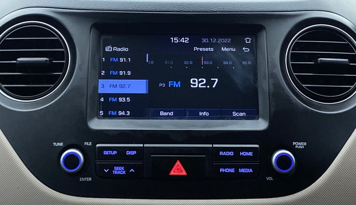 2017 Hyundai Grand i10 SPORTZ (O) 1.2 AT VTVT, Petrol, Automatic, 38,616 km, Infotainment System