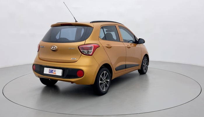 2017 Hyundai Grand i10 SPORTZ (O) 1.2 AT VTVT, Petrol, Automatic, 38,616 km, Right Back Diagonal