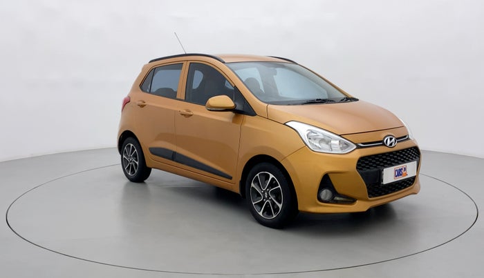 2017 Hyundai Grand i10 SPORTZ (O) 1.2 AT VTVT, Petrol, Automatic, 38,616 km, Right Front Diagonal