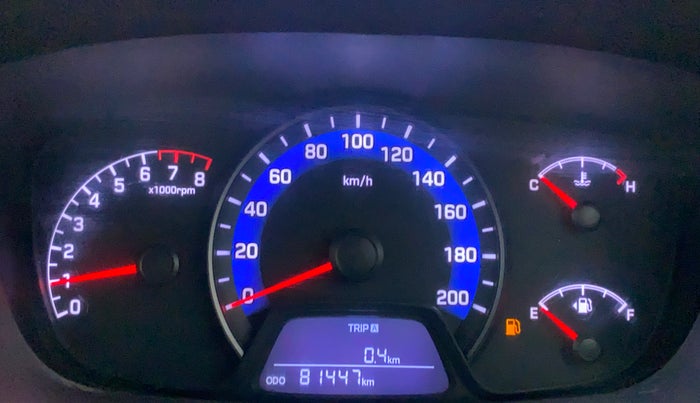 2014 Hyundai Xcent S 1.2, Petrol, Manual, 81,446 km, Odometer Image