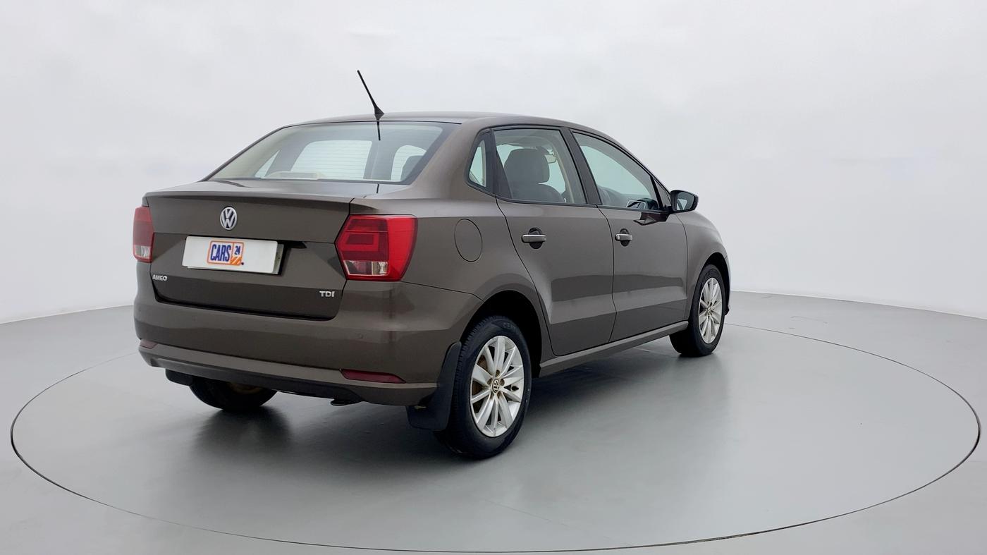 2017 Volkswagen Ameo HIGHLINE DSG 1.5 DIESEL , Diesel, Automatic, 74,849 km, Right Back Diagonal