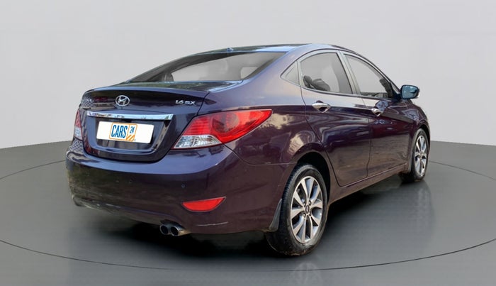 2013 Hyundai Verna FLUIDIC 1.6 CRDI SX OPT AT, Diesel, Automatic, 85,244 km, Right Back Diagonal