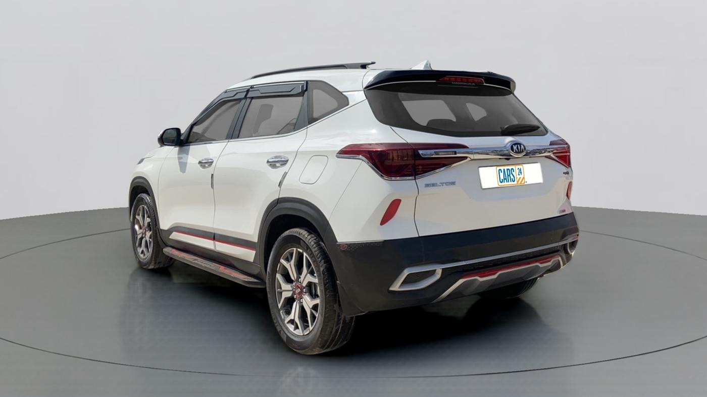 2021 KIA SELTOS 1.4 GTX+ TURBO GDI PETROL AT, Petrol, Automatic, 13,040 km, Left Back Diagonal
