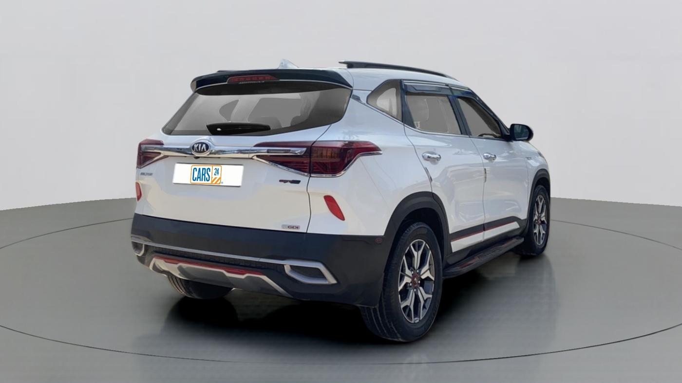 2021 KIA SELTOS 1.4 GTX+ TURBO GDI PETROL AT, Petrol, Automatic, 13,040 km, Right Back Diagonal