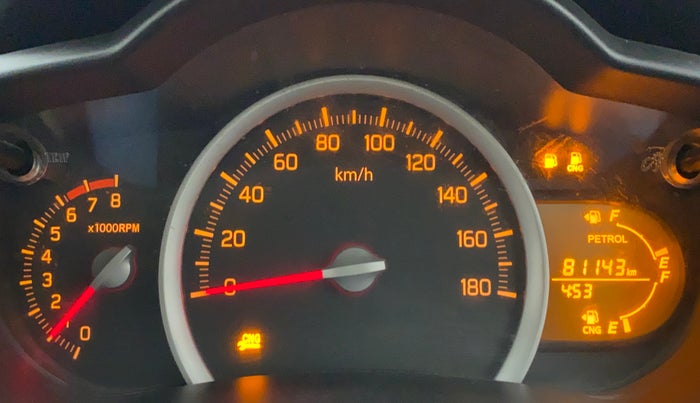 2018 Maruti Celerio VXI CNG D, CNG, Manual, 81,143 km, Odometer Image