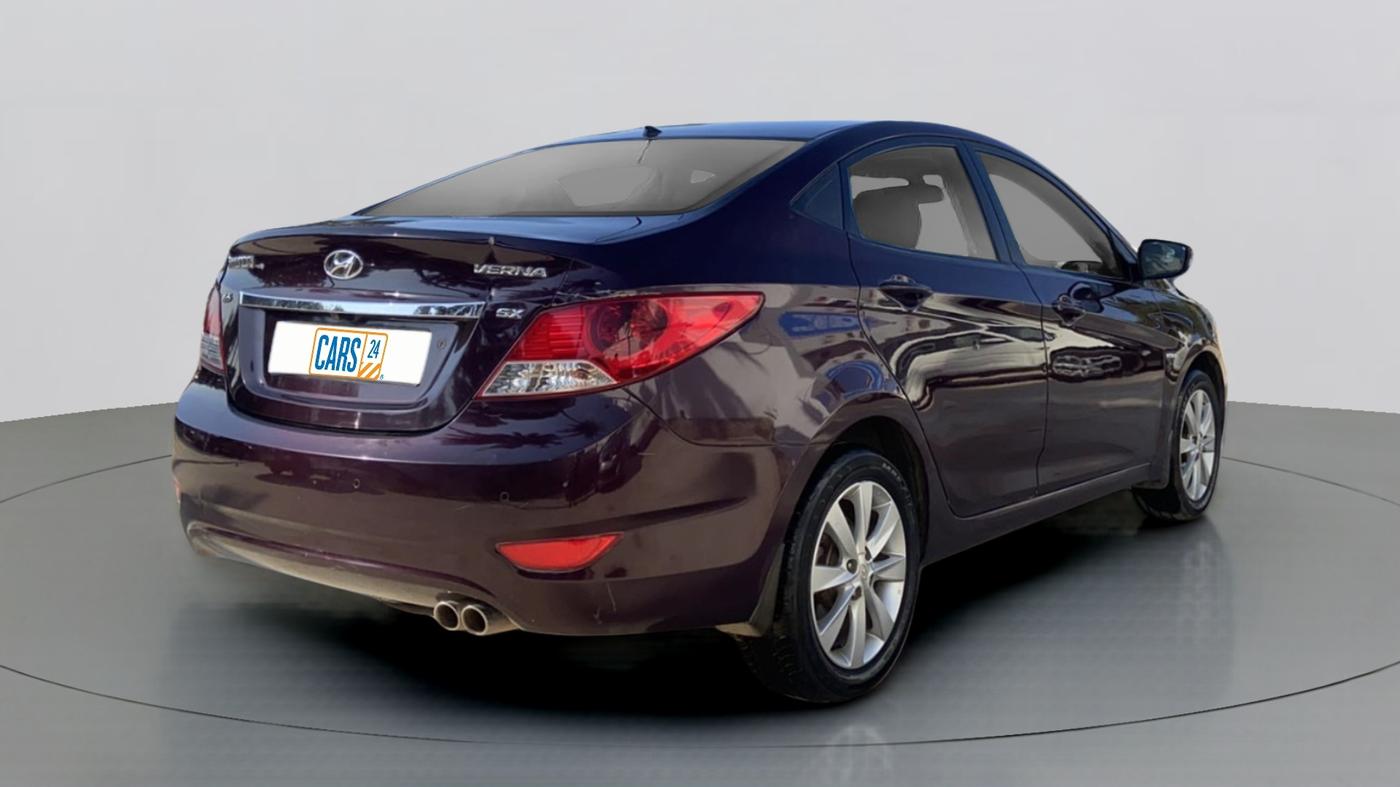 2013 Hyundai Verna FLUIDIC 1.6 VTVT SX, Petrol, Manual, 72,153 km, Right Back Diagonal