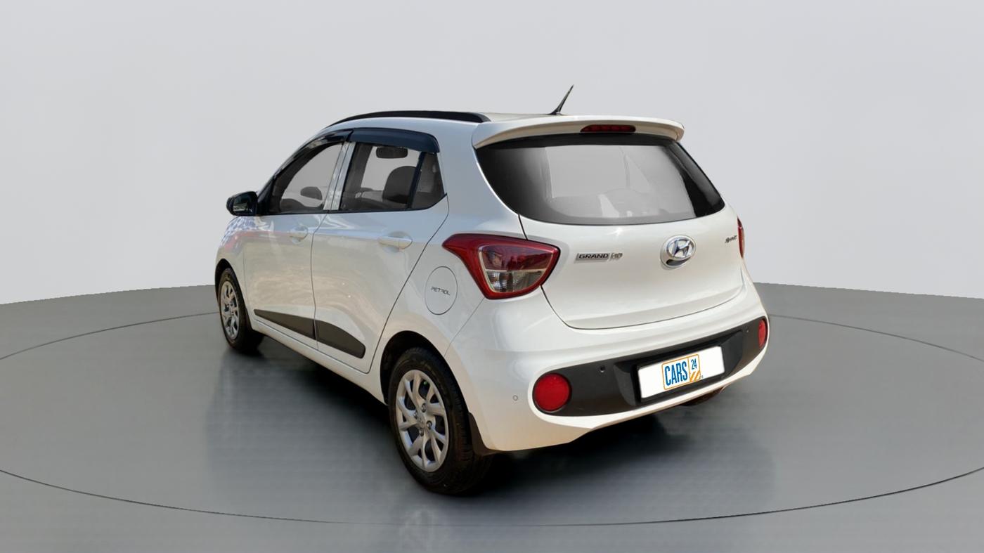 2018 Hyundai Grand i10 SPORTZ 1.2 KAPPA VTVT, Petrol, Manual, 33,561 km, Left Back Diagonal