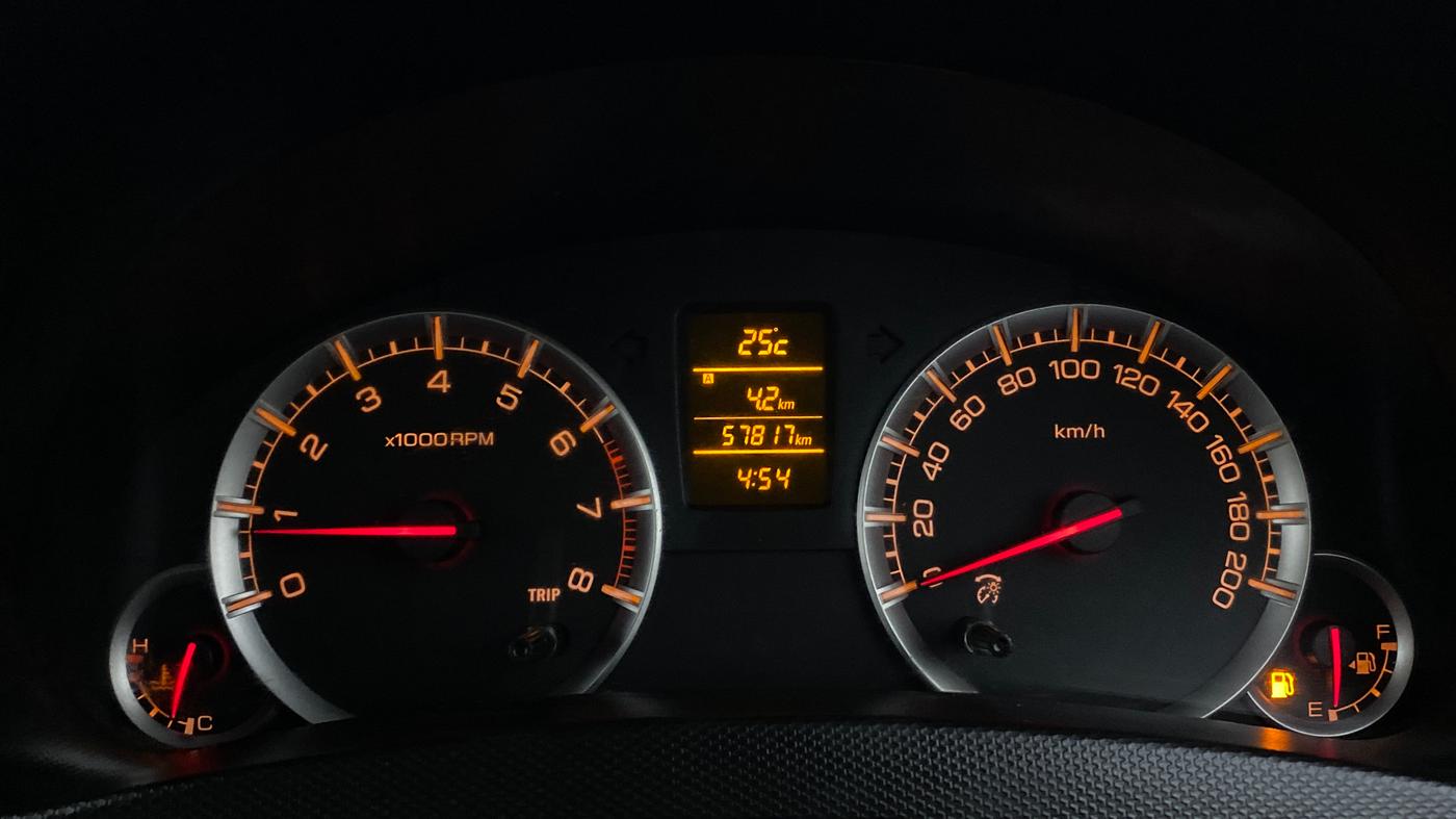 2015 Maruti Swift ZXI, Petrol, Manual, 57,817 km, Odometer Image