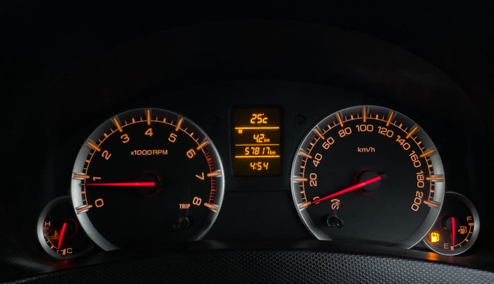 2015 Maruti Swift ZXI, Petrol, Manual, 57,817 km, Odometer Image