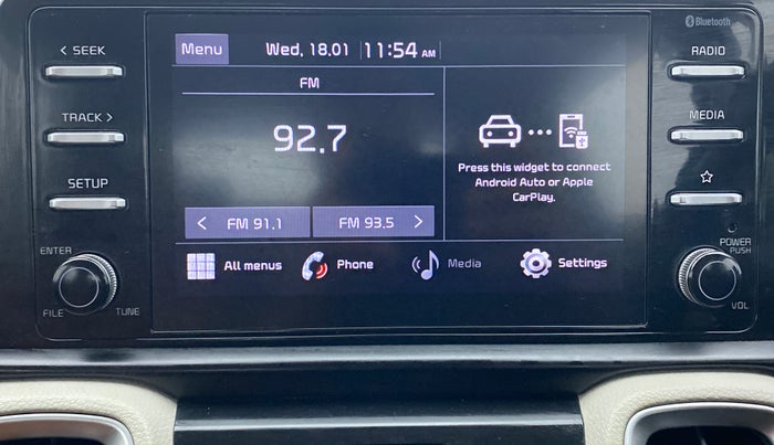 2021 KIA SONET HTX 1.0 IMT, Petrol, Manual, 30,332 km, Touchscreen Infotainment System