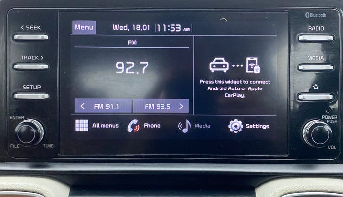 2021 KIA SONET HTX 1.0 IMT, Petrol, Manual, 30,332 km, Infotainment System
