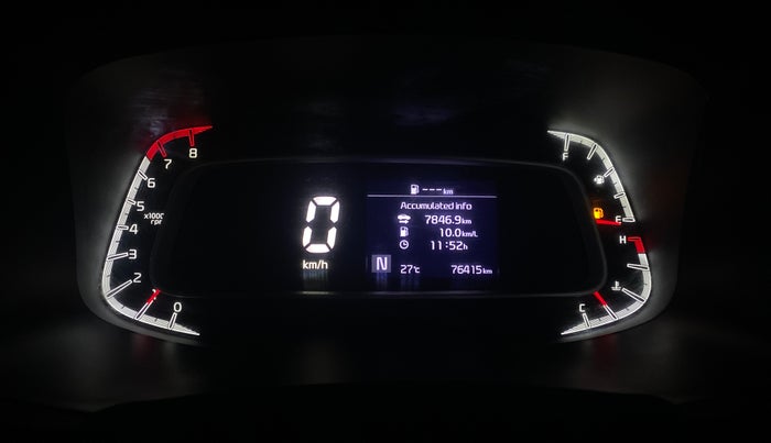 2022 KIA SONET HTK PLUS 1.0 IMT, Petrol, Manual, 76,414 km, Odometer Image