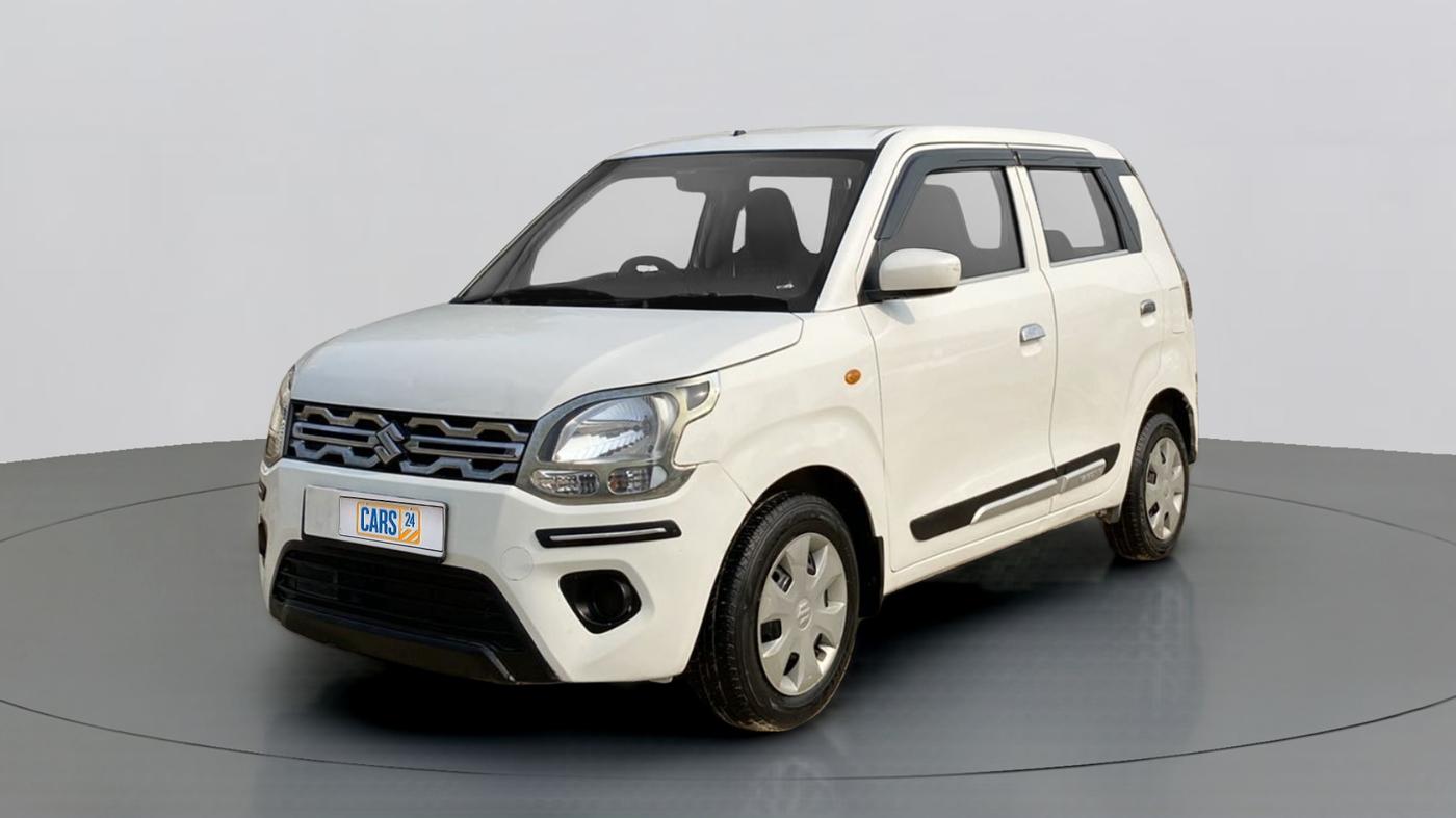 2019 Maruti Wagon R 1.0 VXI, Petrol, Manual, 77,724 km, Left Front Diagonal