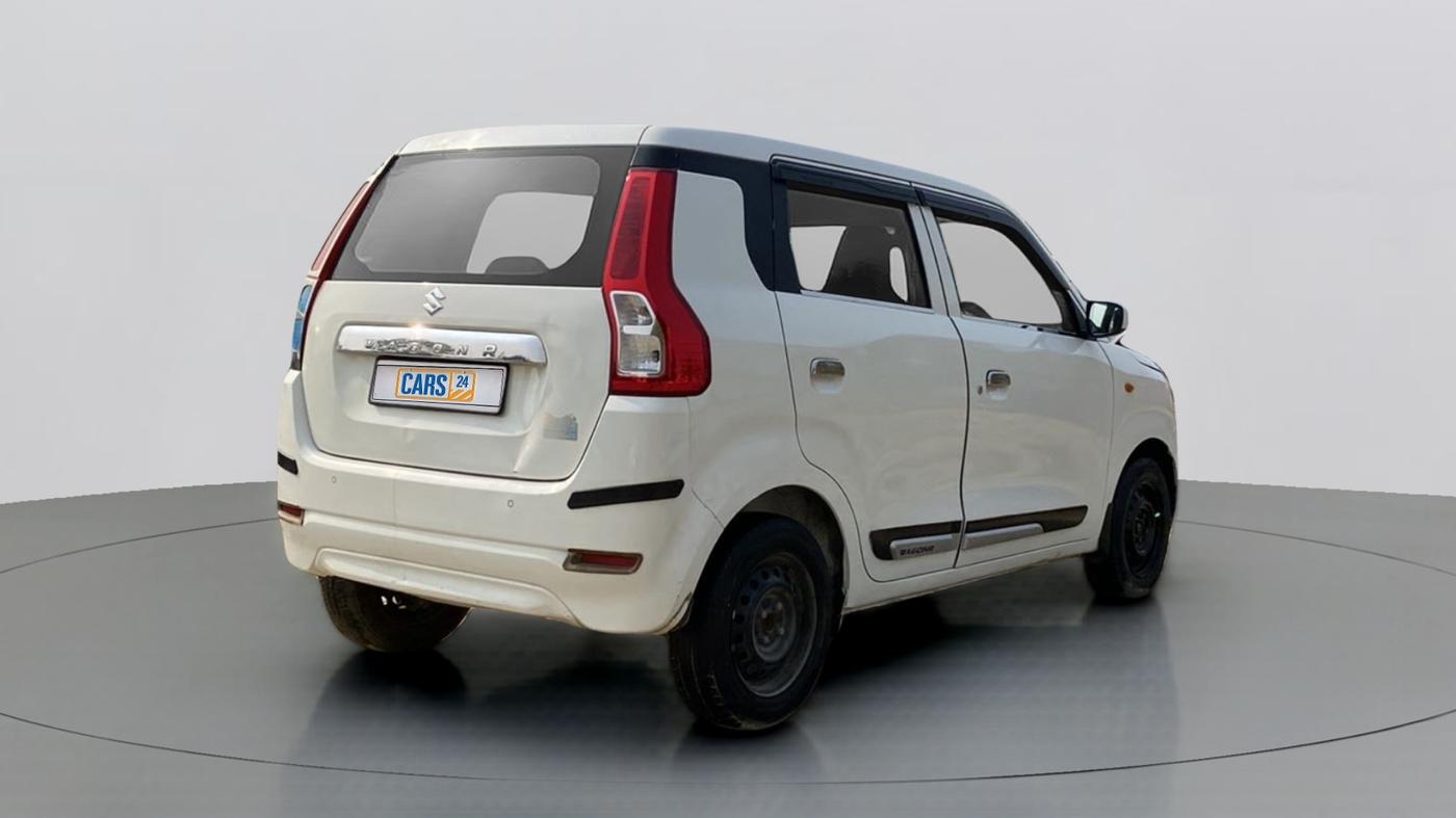 2019 Maruti Wagon R 1.0 VXI, Petrol, Manual, 77,724 km, Right Back Diagonal