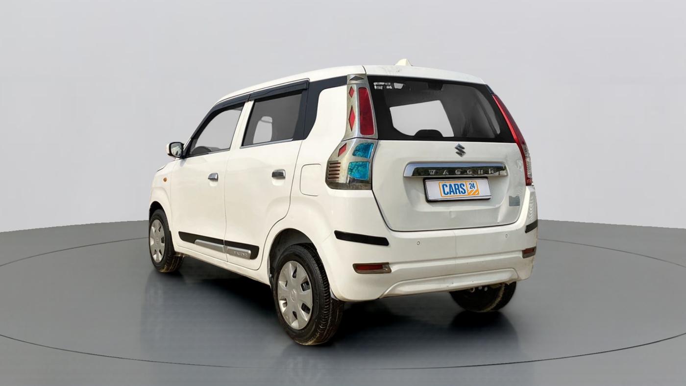 2019 Maruti Wagon R 1.0 VXI, Petrol, Manual, 77,724 km, Left Back Diagonal