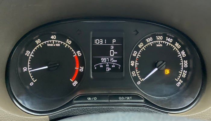 2016 Skoda Rapid ELEGANCE 1.6 MPFI AT, Petrol, Automatic, 99,847 km, Odometer Image
