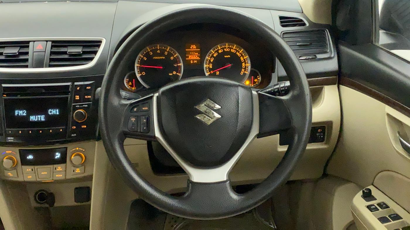 2012 Maruti Swift Dzire ZXI, Petrol, Manual, 85,917 km, Steering Wheel Close Up