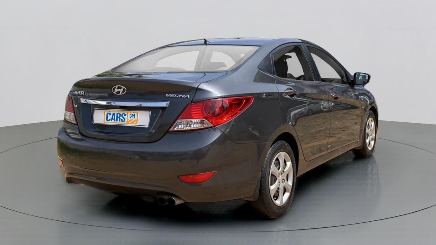 2012 Hyundai Verna FLUIDIC 1.6 EX CRDI, Diesel, Manual, 87,980 km, Right Back Diagonal