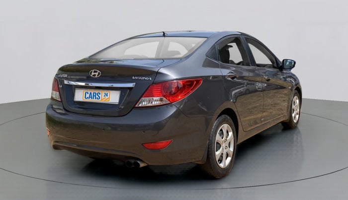 2012 Hyundai Verna FLUIDIC 1.6 EX CRDI, Diesel, Manual, 87,980 km, Right Back Diagonal