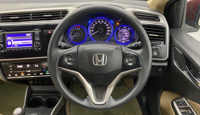 2016 Honda City 1.5L I-VTEC V MT, Petrol, Manual, 1,17,195 km, Steering Wheel Close Up