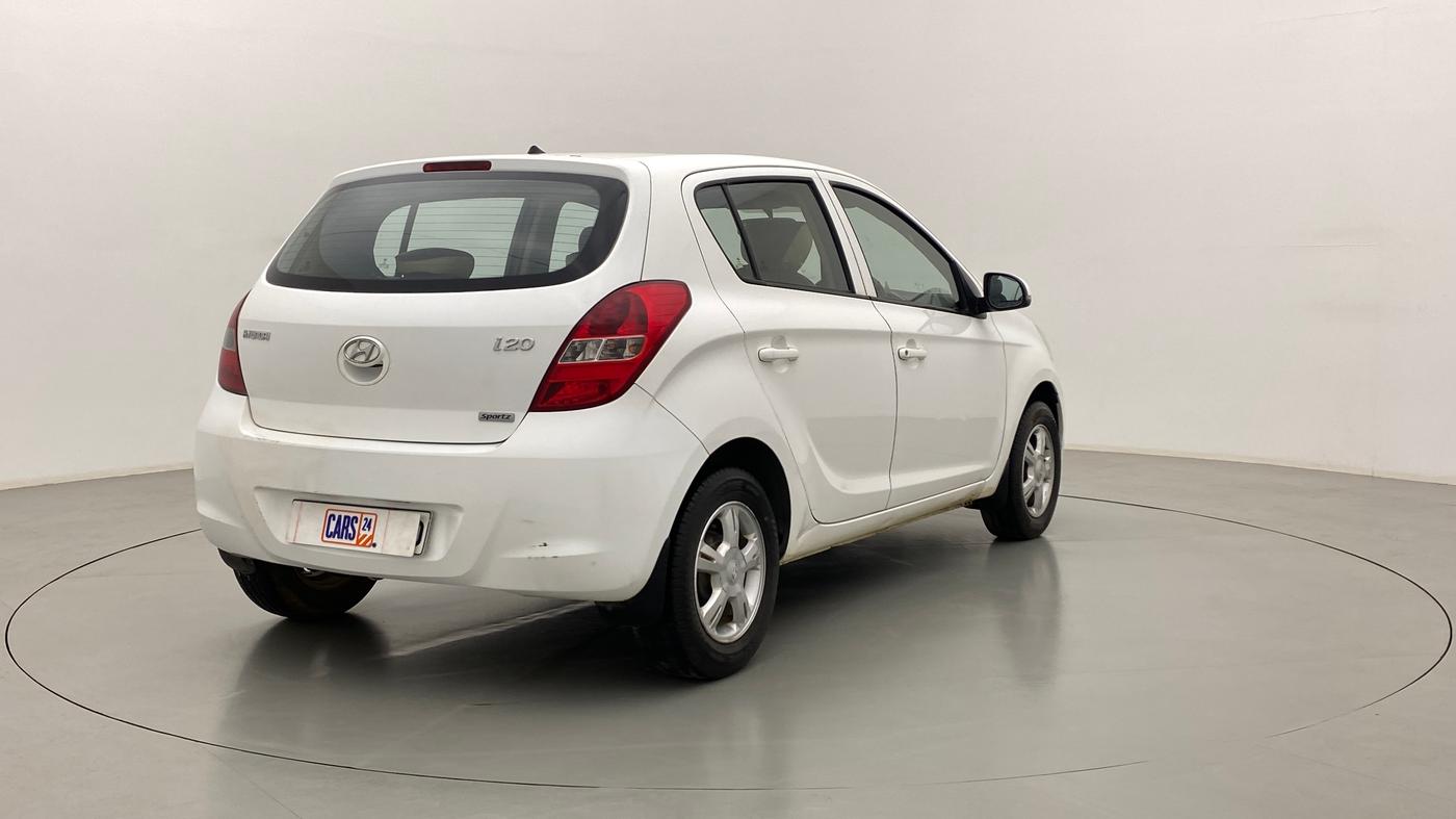 2010 Hyundai i20 SPORTZ 1.2 O, Petrol, Manual, 92,215 km, Right Back Diagonal