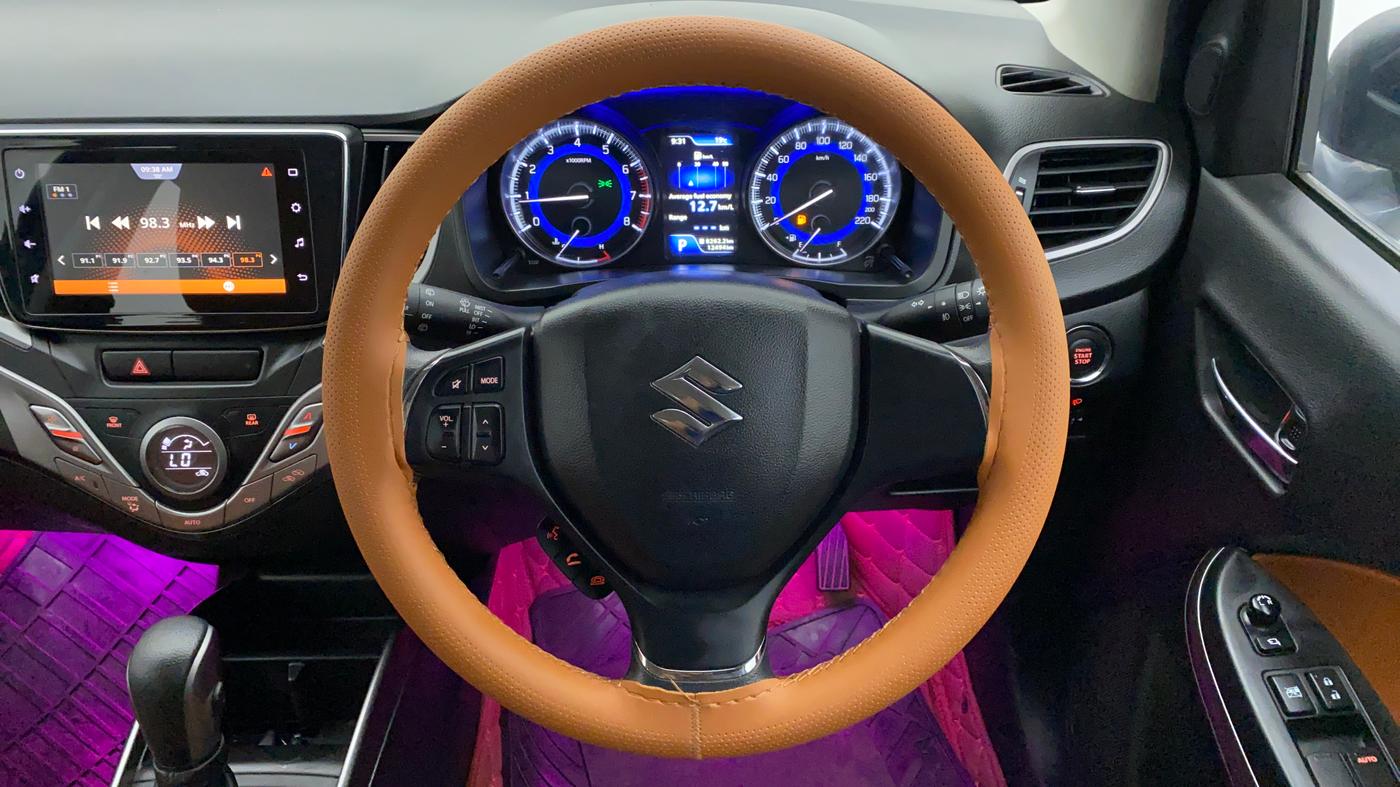 2020 Maruti Baleno ZETA CVT PETROL 1.2, Petrol, Automatic, 12,605 km, Steering Wheel Close Up