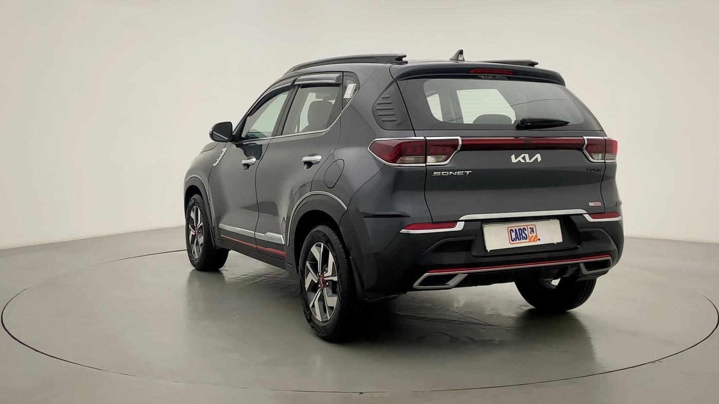 2021 KIA SONET GTX + 1.0 IMT, Petrol, Manual, 7,036 km, Left Back Diagonal