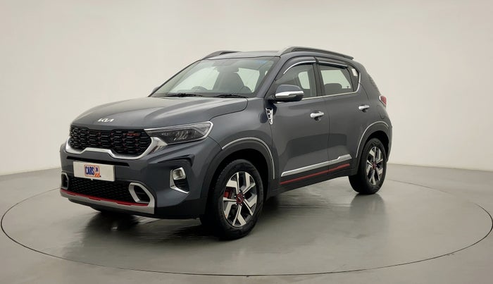2021 KIA SONET GTX + 1.0 IMT, Petrol, Manual, 7,036 km, Left Front Diagonal