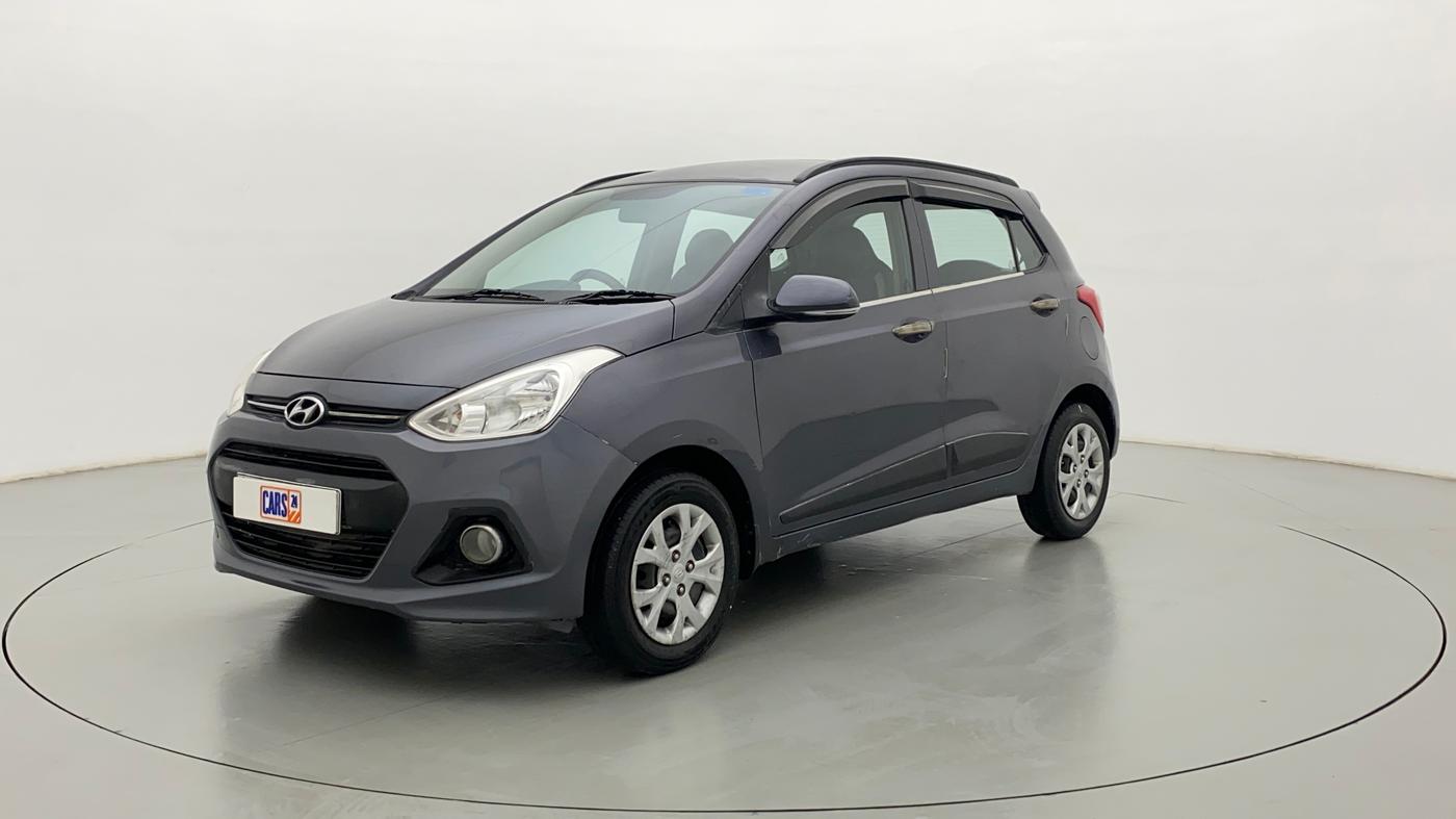 2015 Hyundai Grand i10 SPORTZ 1.2 KAPPA VTVT, Petrol, Manual, 46,658 km, Left Front Diagonal