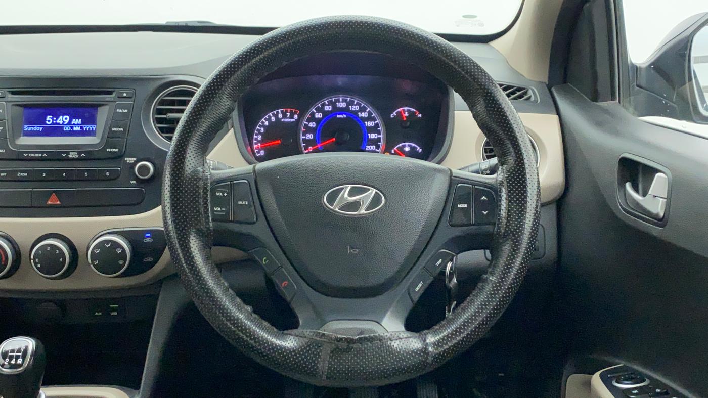 2015 Hyundai Grand i10 SPORTZ 1.2 KAPPA VTVT, Petrol, Manual, 46,658 km, Steering Wheel Close Up