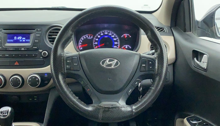 2015 Hyundai Grand i10 SPORTZ 1.2 KAPPA VTVT, Petrol, Manual, 46,658 km, Steering Wheel Close Up