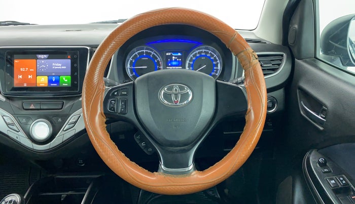 2020 Toyota Glanza V MT PETROL, Petrol, Manual, 60,900 km, Steering Wheel Close Up