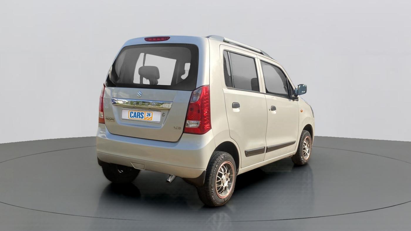 2012 Maruti Wagon R 1.0 LXI, Petrol, Manual, 80,714 km, Right Back Diagonal