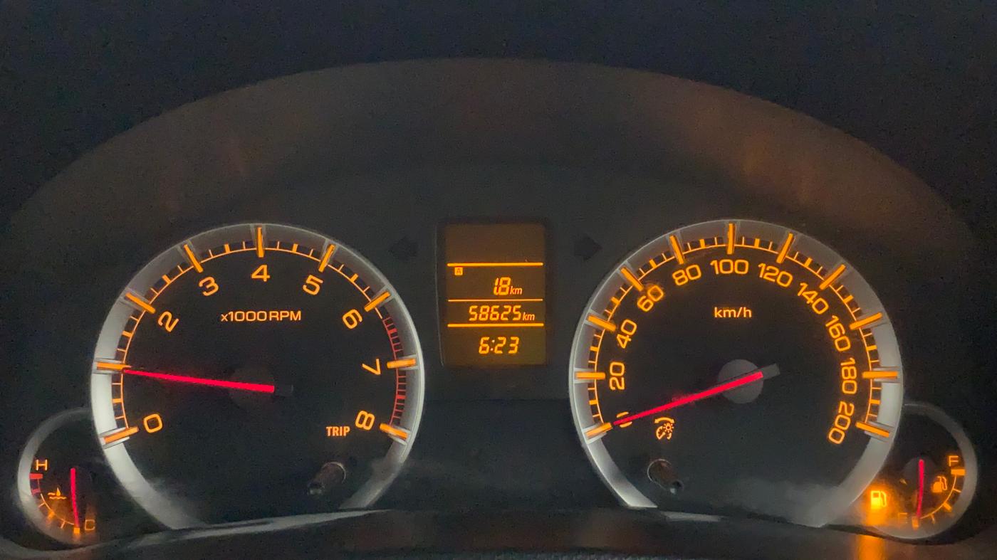 2014 Maruti Swift VXI, Petrol, Manual, 58,625 km, Odometer Image