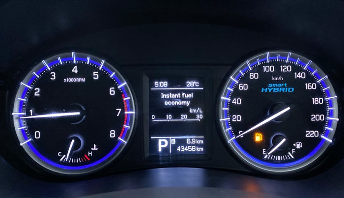2020 Maruti S Cross ALPHA AT1.5, Petrol, Automatic, 43,458 km, Odometer Image