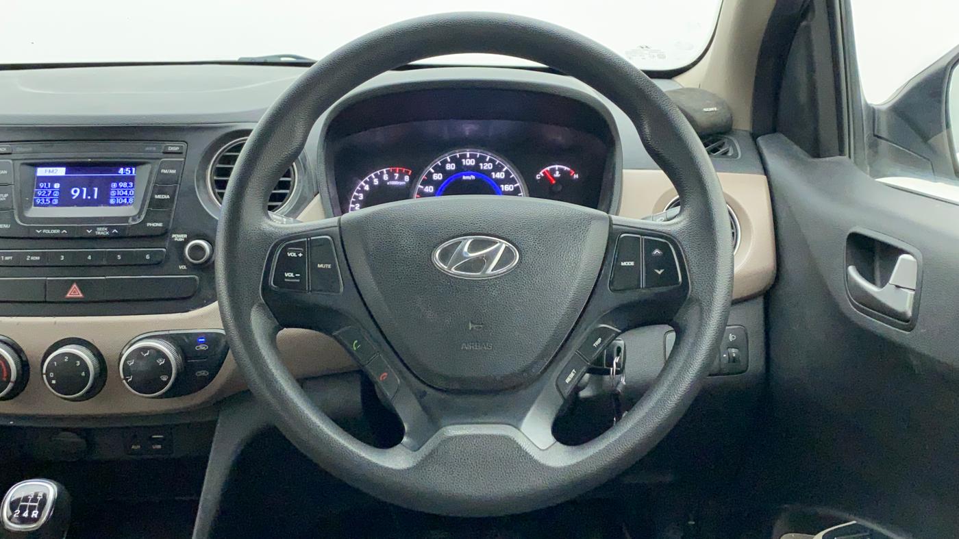 2016 Hyundai Grand i10 SPORTZ 1.2 KAPPA VTVT, Petrol, Manual, 24,035 km, Steering Wheel Close Up