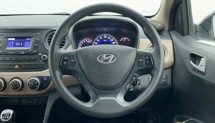2016 Hyundai Grand i10 SPORTZ 1.2 KAPPA VTVT, Petrol, Manual, 24,035 km, Steering Wheel Close Up
