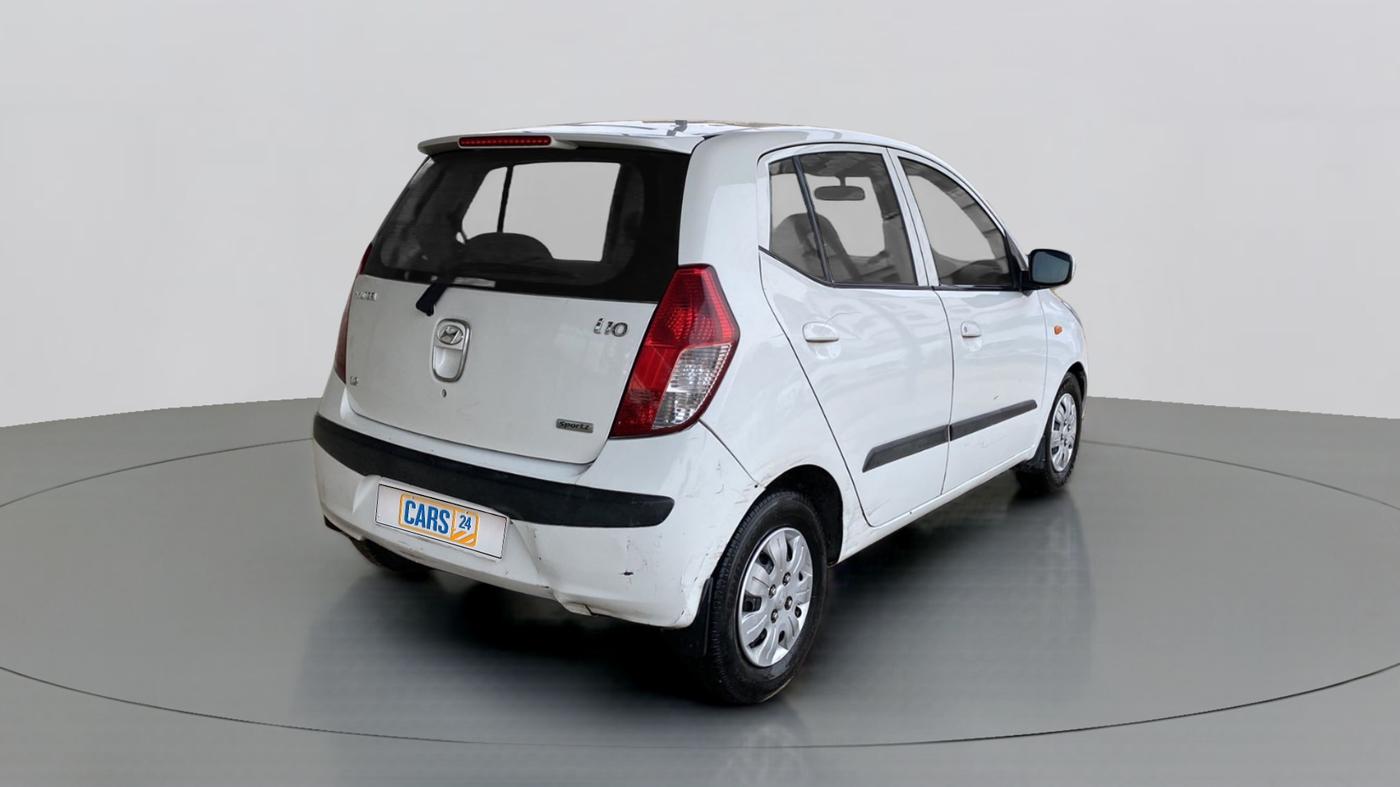 2010 Hyundai i10 SPORTZ 1.2, Petrol, Manual, 59,974 km, Right Back Diagonal
