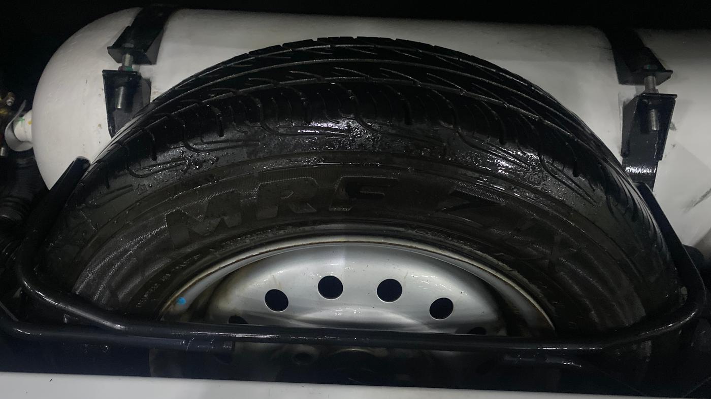 2023 Maruti New Wagon-R LXI CNG 1.0, CNG, Manual, 36,833 km, Spare Tyre