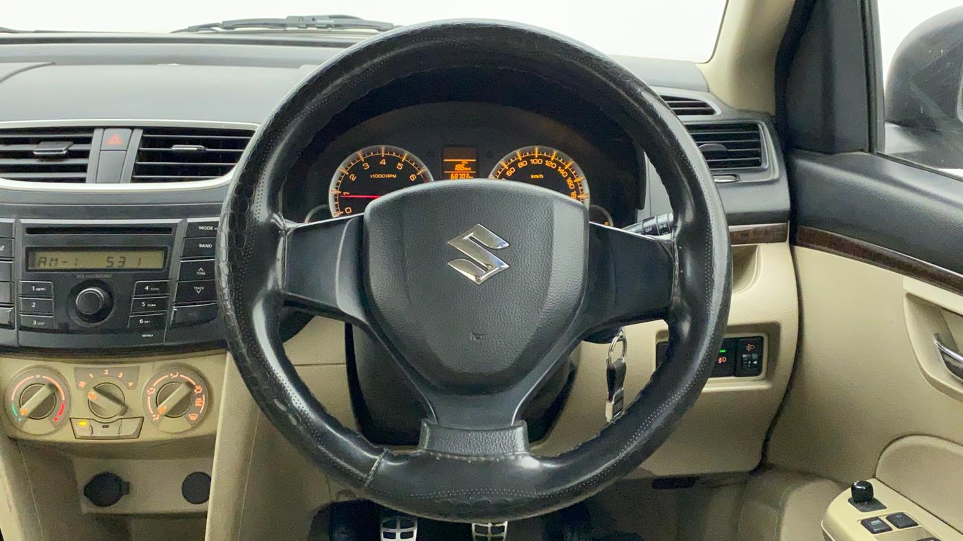 2014 Maruti Swift Dzire VXI, Petrol, Manual, 68,702 km, Steering Wheel Close Up