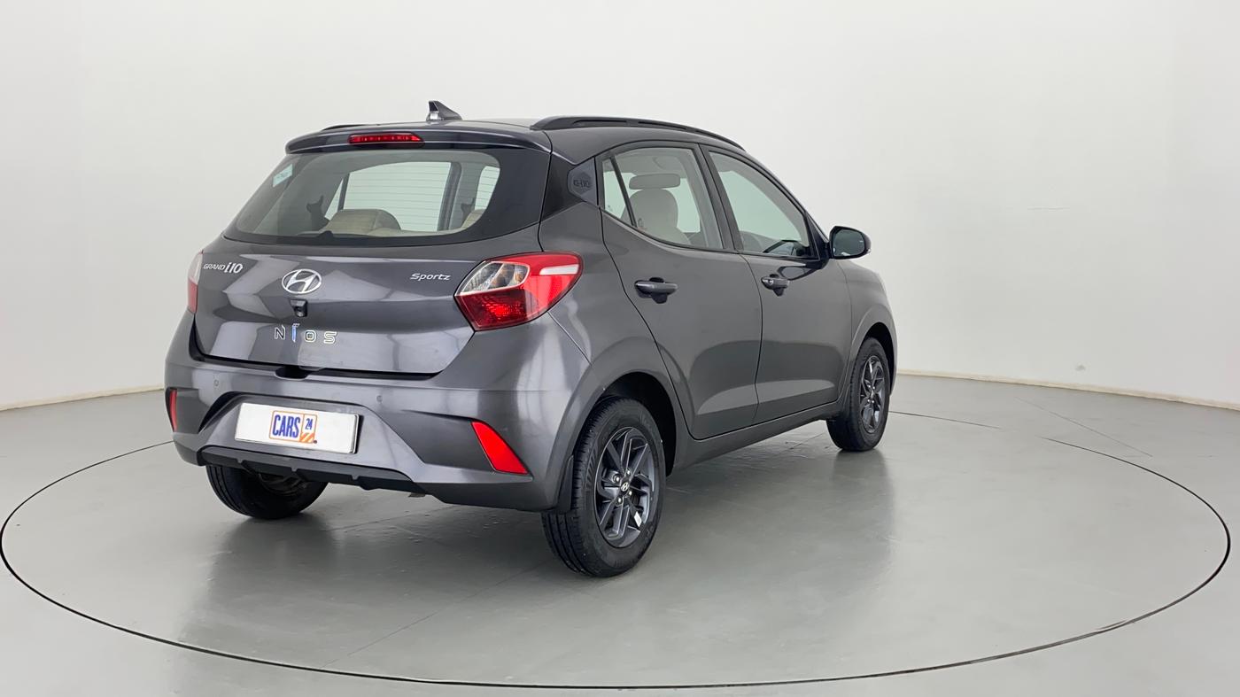 2021 Hyundai GRAND I10 NIOS SPORTZ 1.2 KAPPA VTVT CNG, CNG, Manual, 25,217 km, Right Back Diagonal