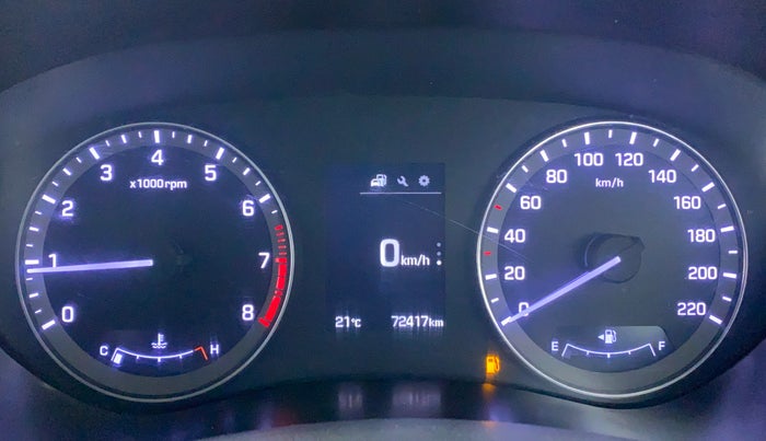 2015 Hyundai Elite i20 ASTA 1.2 (O), Petrol, Manual, 72,417 km, Odometer Image