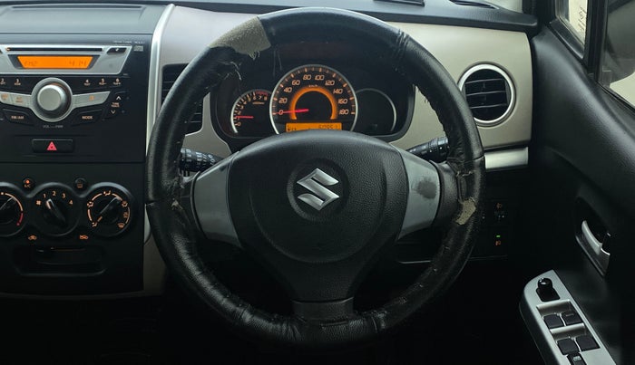2013 Maruti Wagon R 1.0 VXI, Petrol, Manual, 61,173 km, Steering Wheel Close Up