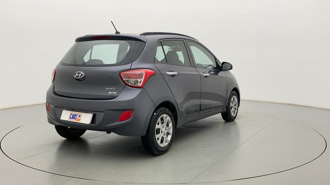 2013 Hyundai Grand i10 SPORTZ 1.2 KAPPA VTVT, Petrol, Manual, 57,812 km, Right Back Diagonal